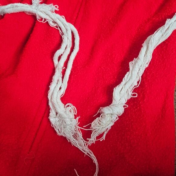 Vintage 60s Dayglo Red Adult One Piece Pajamas by Bunny Sleeper - Picture 4 of 5